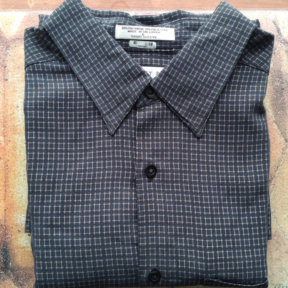 Geoffrey Beene Short Sleeve Button Up Men's Shirt